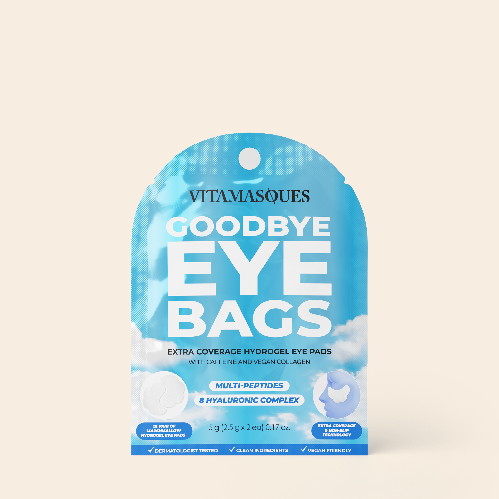 Goodbye Eye Bags XL Hydrogel Eye Pads – Vitamasques