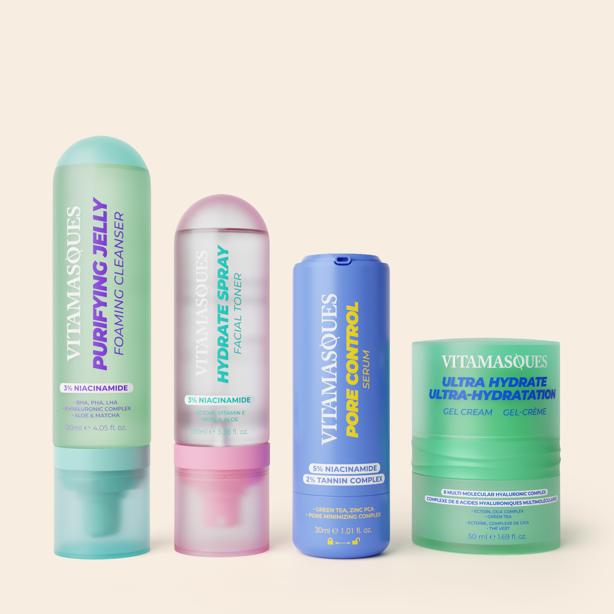 Pore Care Skincare Set for Oily & Combination Skin | Vitamasques