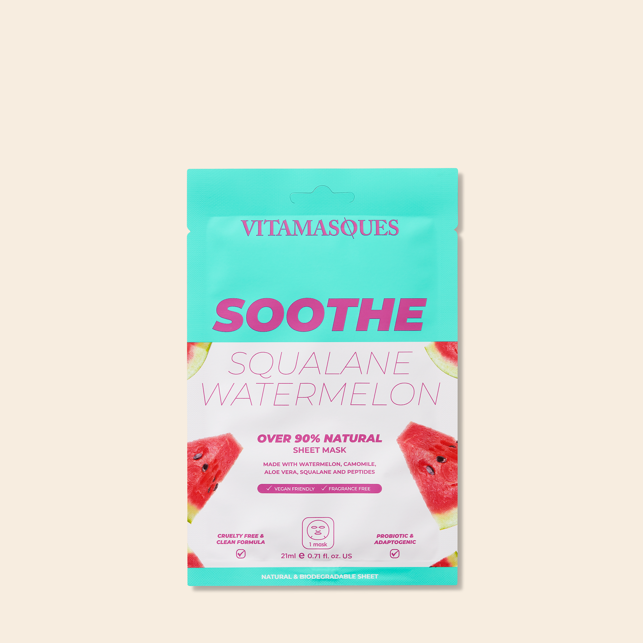 Soothe Squalane Watermelon Soothe Face Sheet Mask