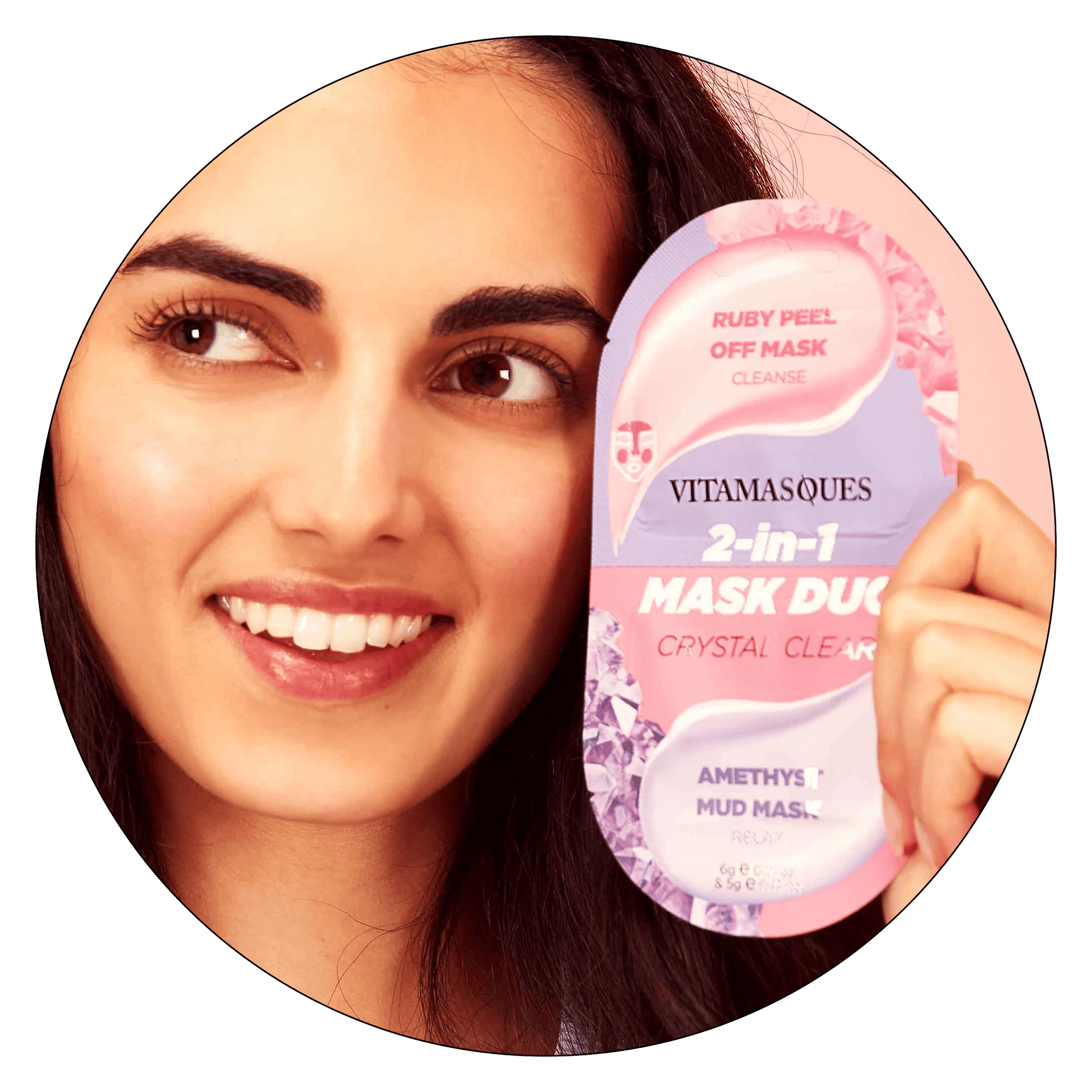 2-in-1 Mask Duo: Crystal Clear 2-in-1 Mask - Vitamasques