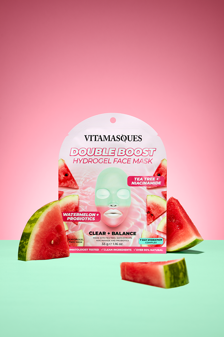 Double Boost Hydrogel Face Mask - Clear + Balance – Vitamasques