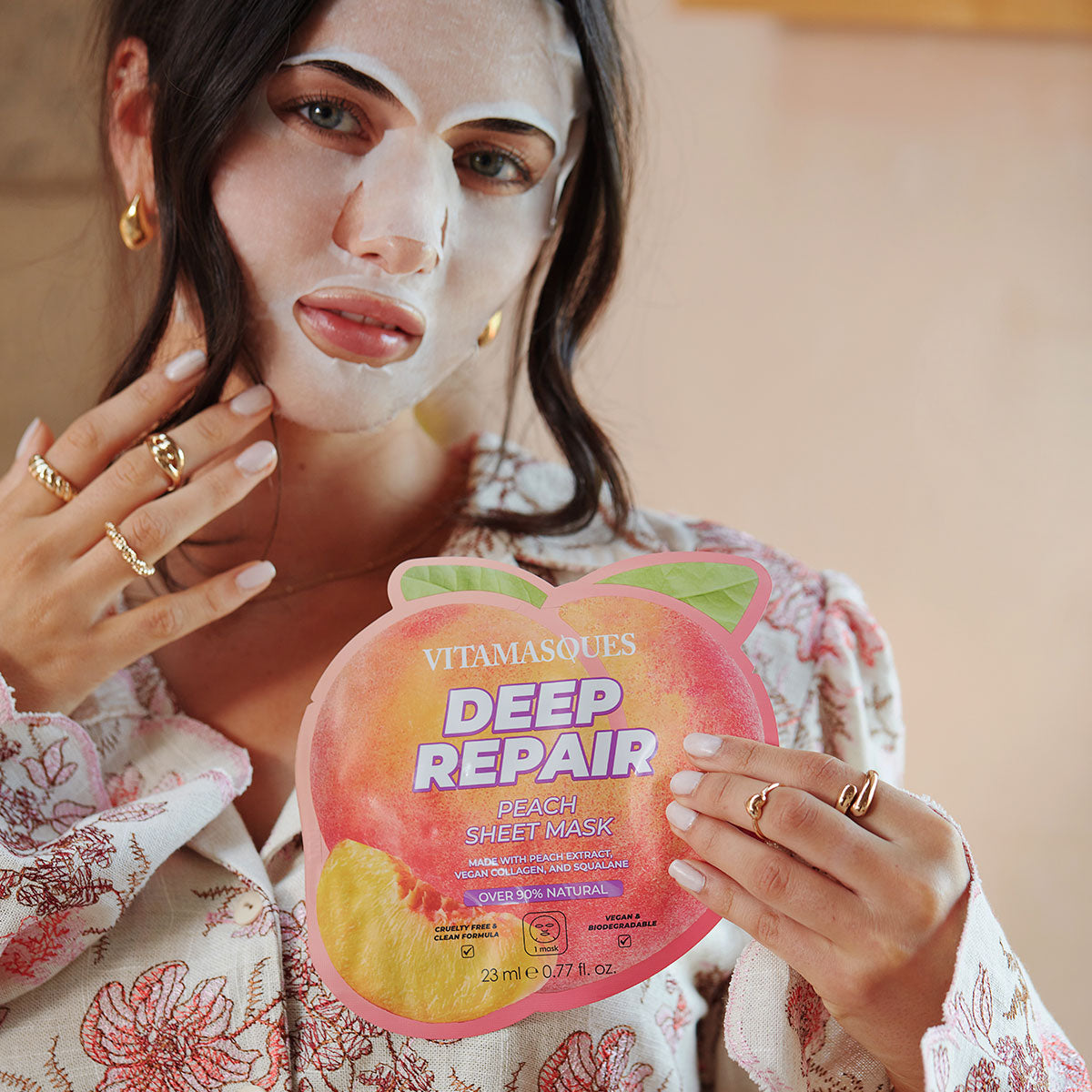 Deep Repair Peach Face Sheet Mask