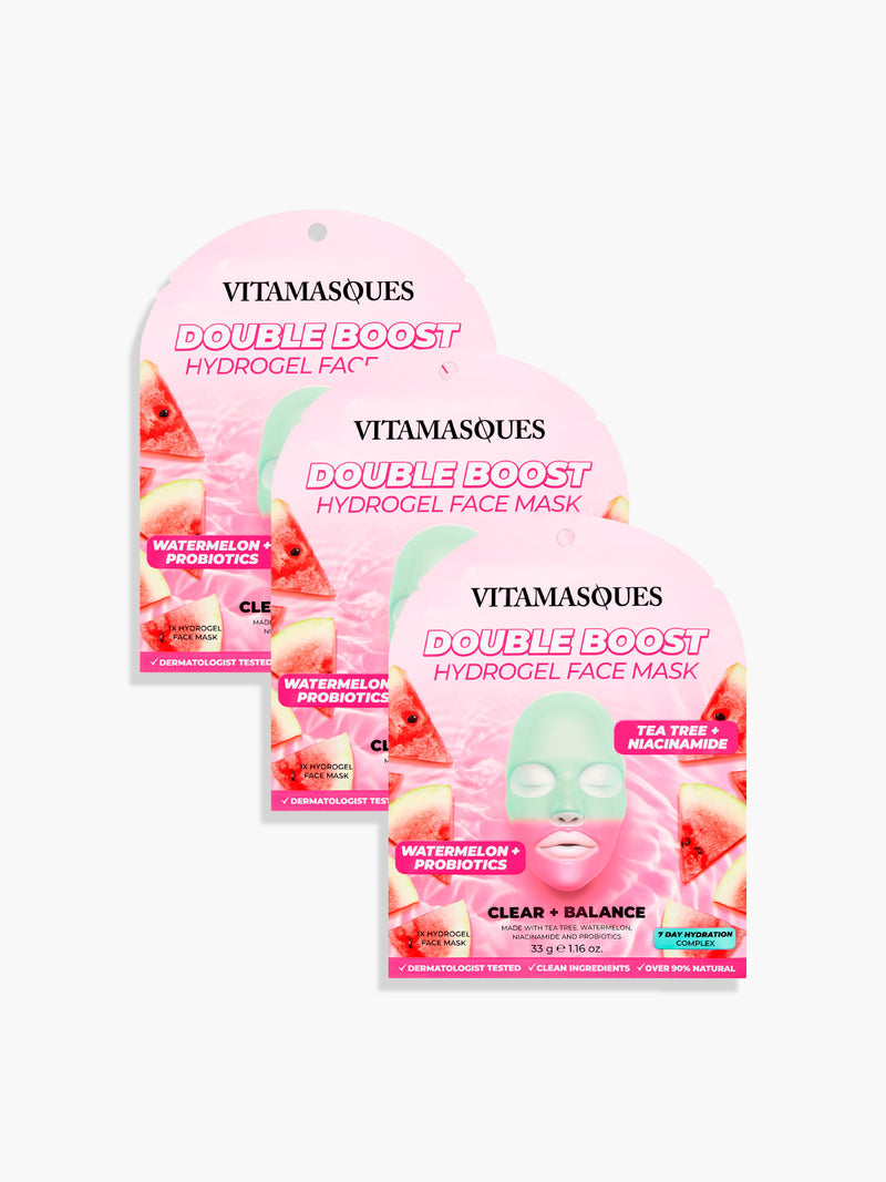 Double Boost Hydrogel Face Mask