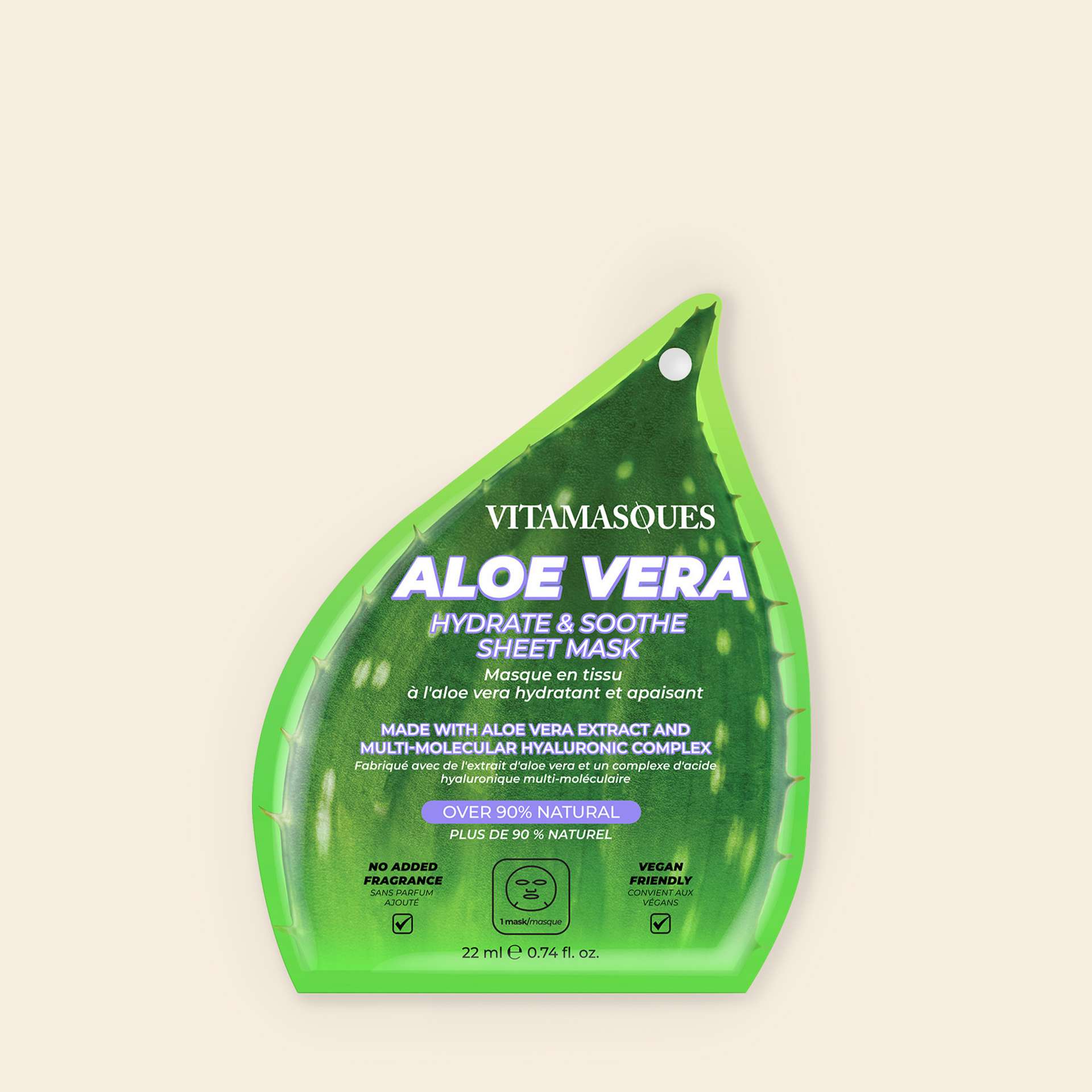 Aloe Vera Hydrate Soothe Sheet Mask – Vitamasques