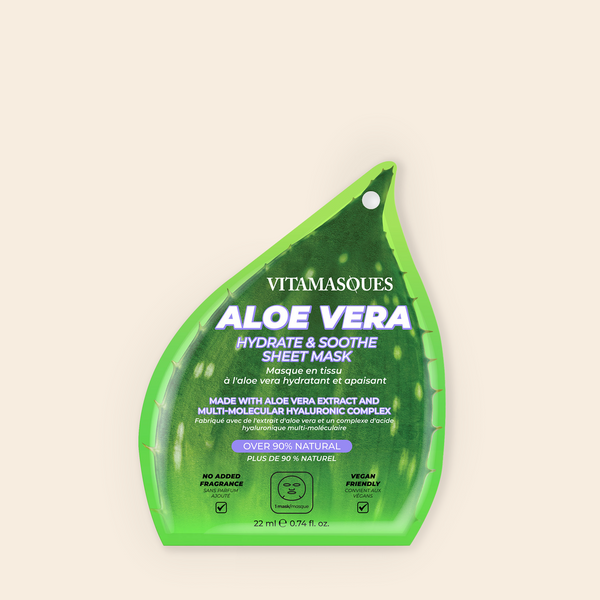 aloe gel mask Aloe Vera Hydrate Soothe Sheet Mask – Vitamasques