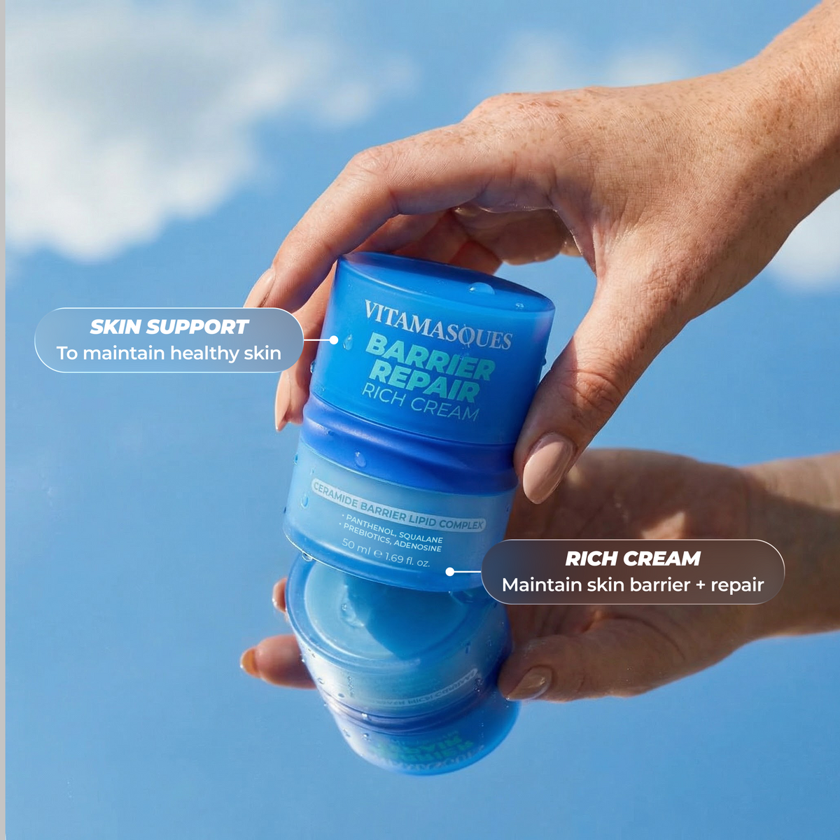 Ceramide Face Moisturizer for Barrier Repair | Vitamasques