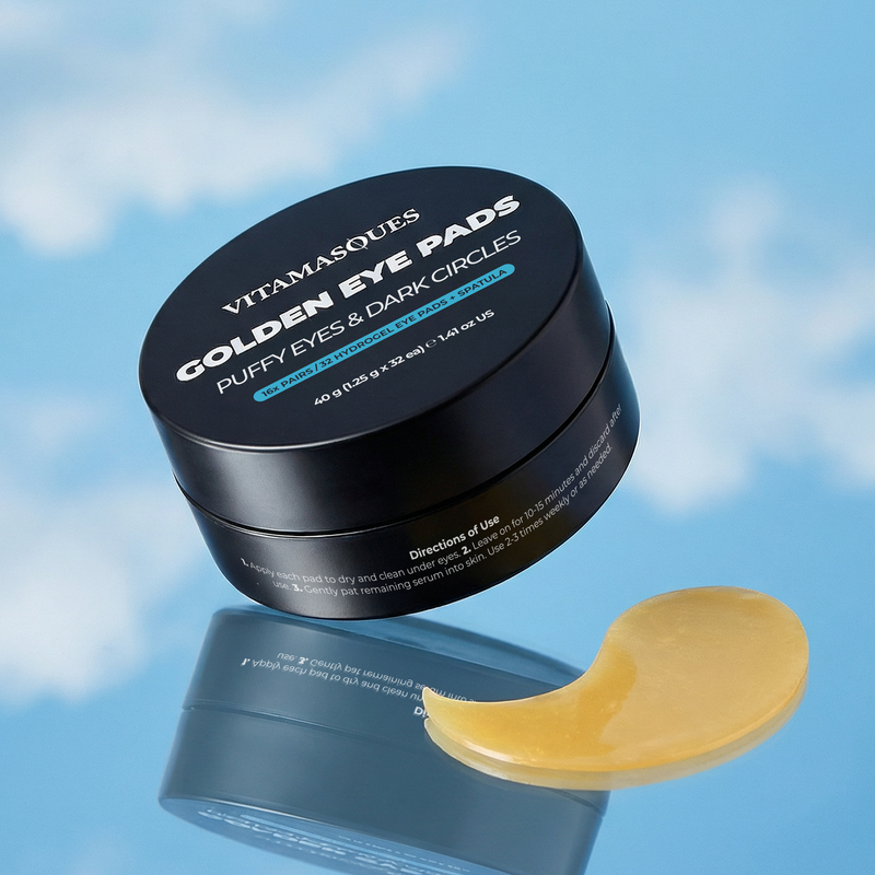 Dark Circle & De-Puff Golden Hydrogel Eye Pads Jar