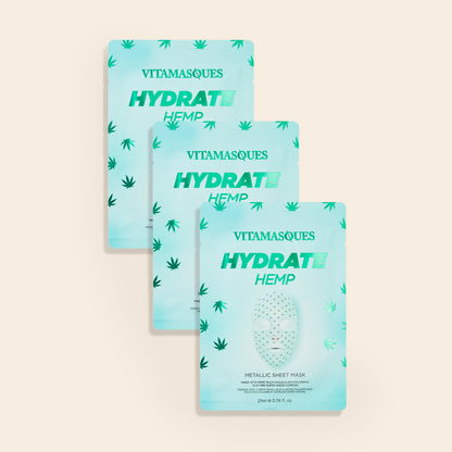 Hydrate Hemp Metallic Face Sheet Mask