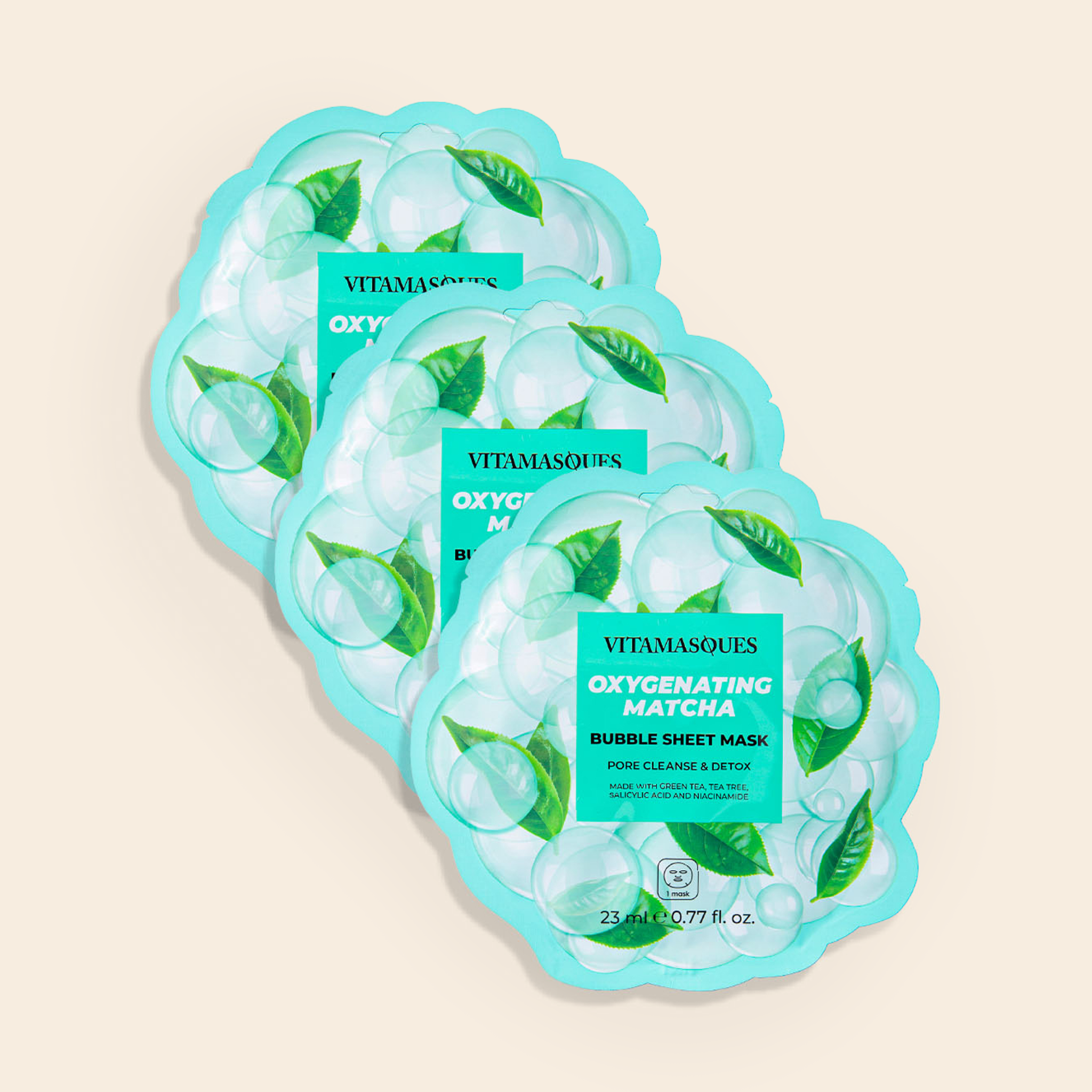 Oxygenating Matcha Bubble Face Mask