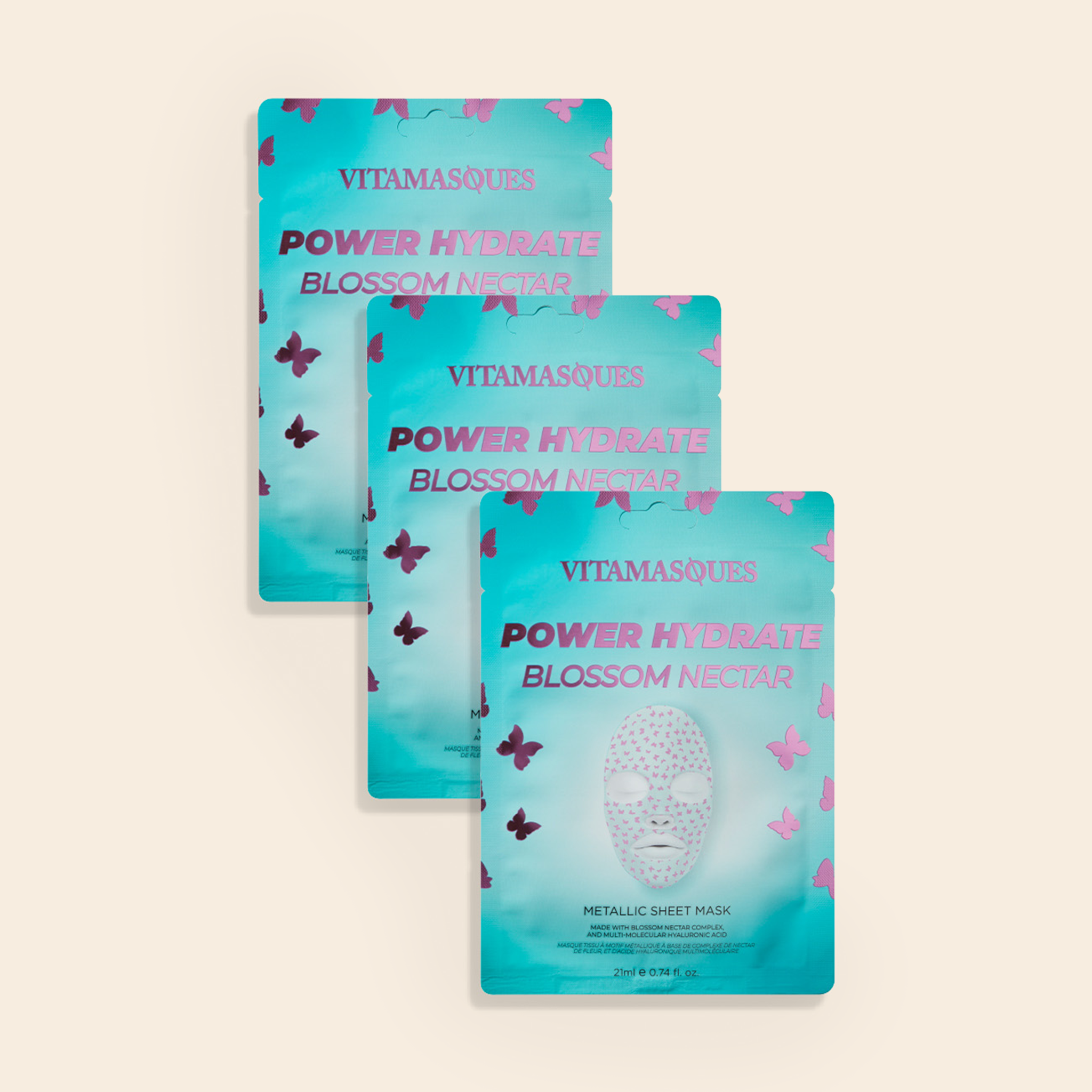Power Hydrate Blossom Nectar Metallic Face Sheet Mask