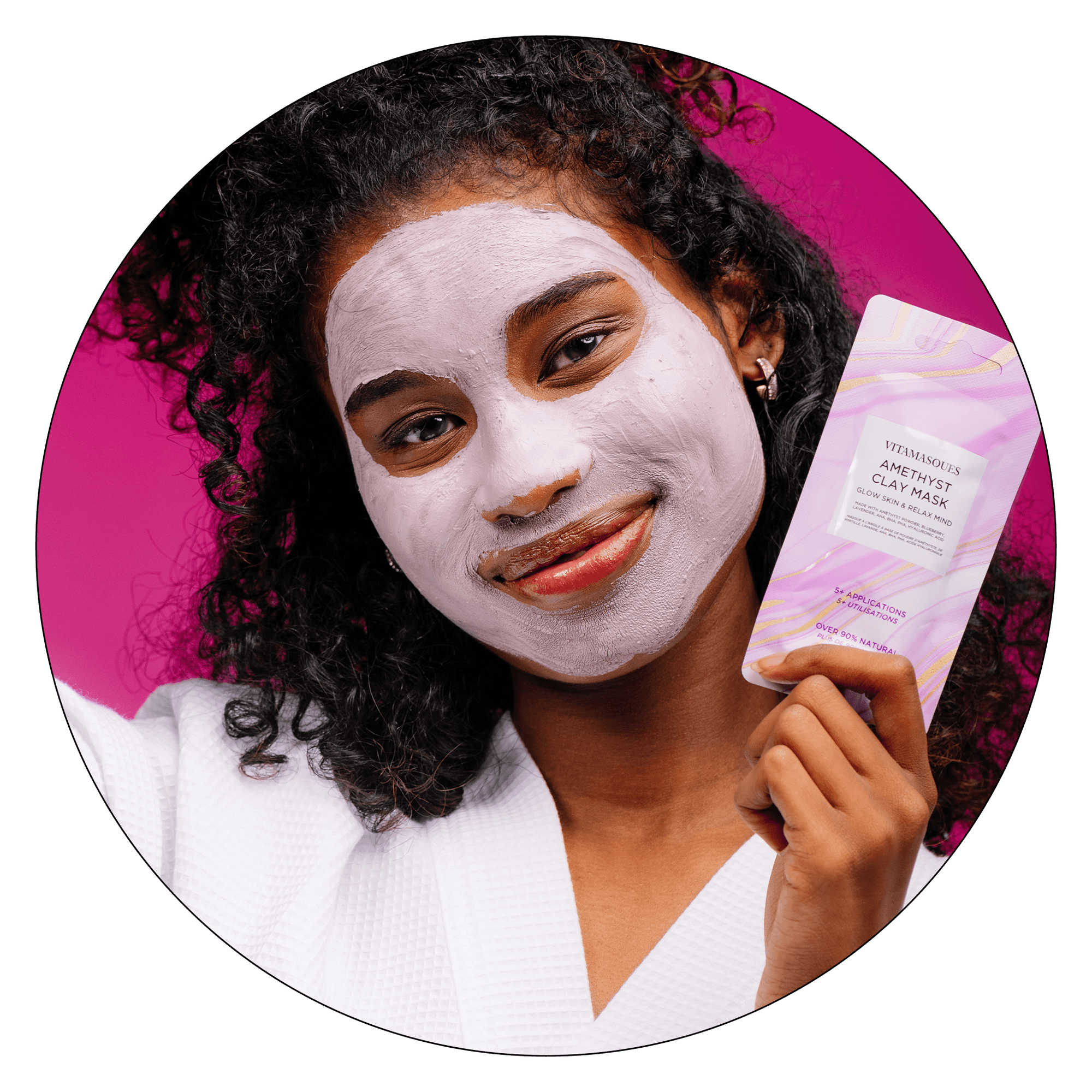 Amethyst Clay Mud Mask - Vitamasques