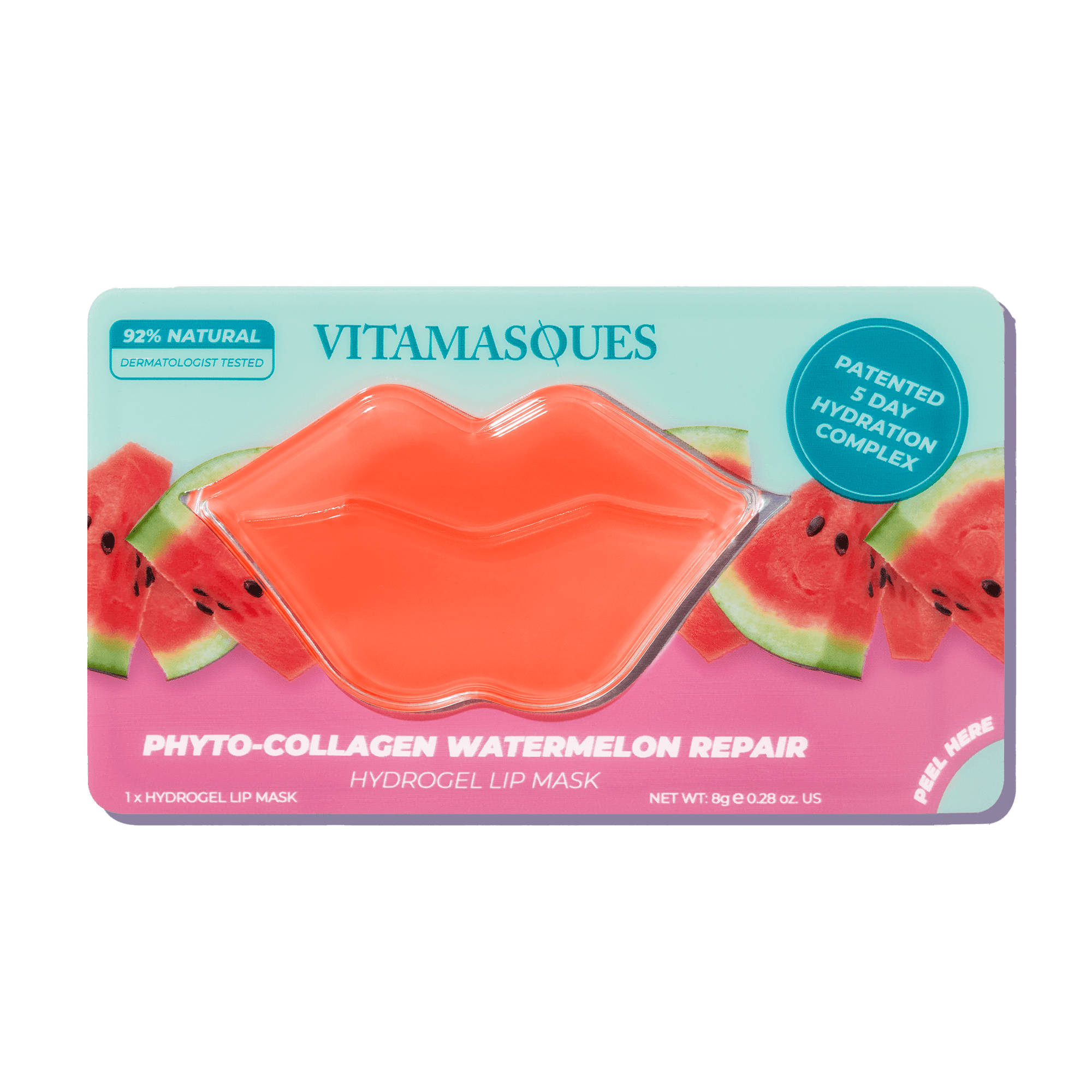 Collagen Watermelon Hydrogel Lip Mask - Vitamasques