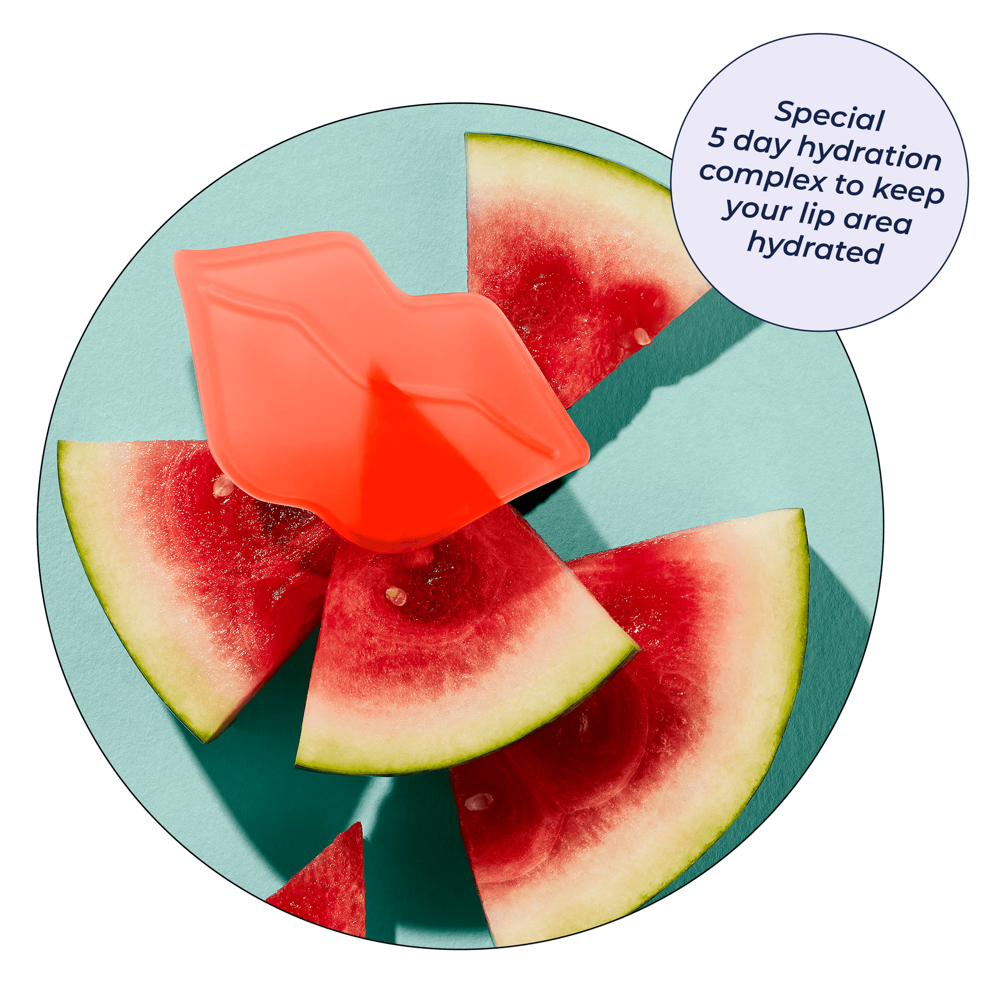 Collagen Watermelon Hydrogel Lip Mask - Vitamasques