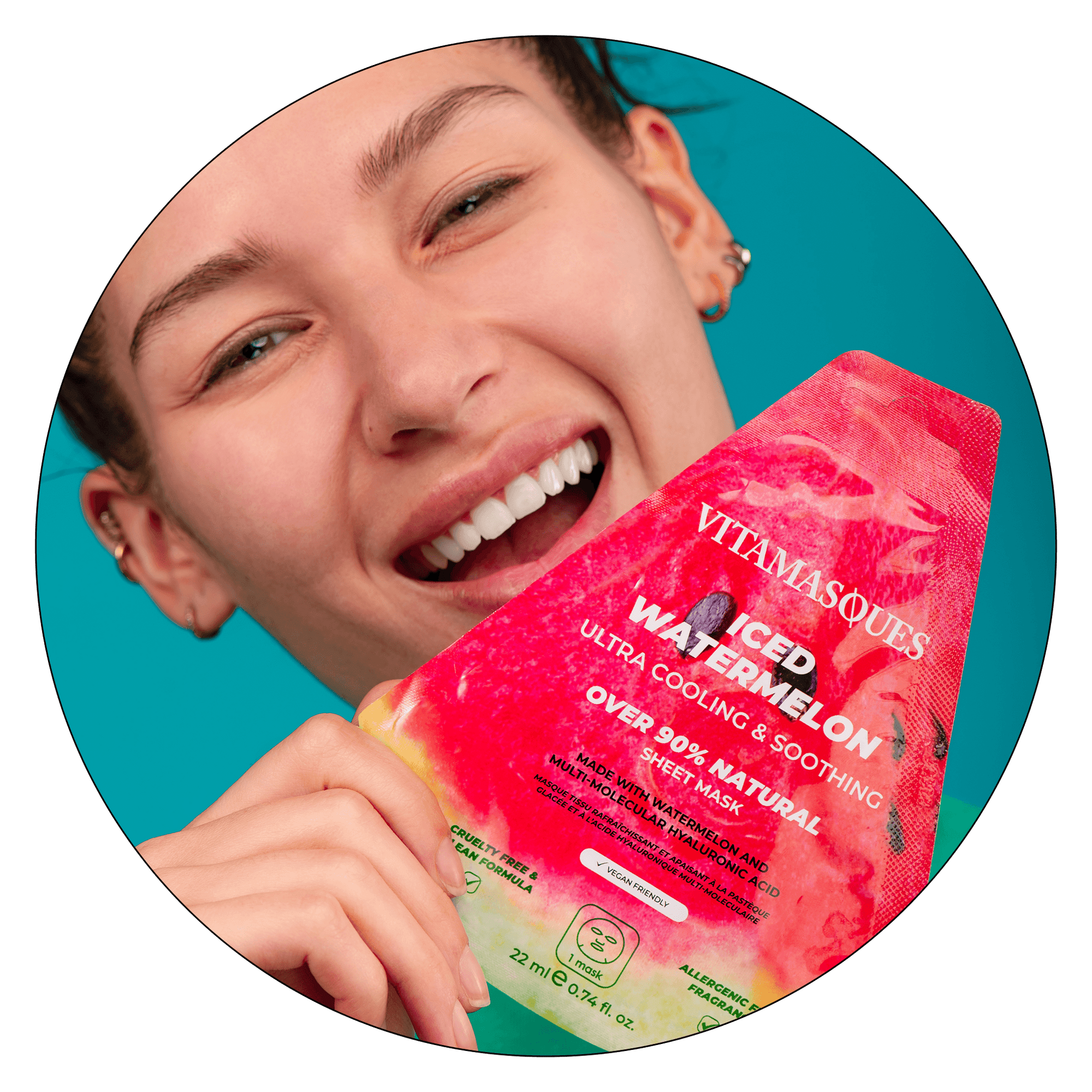 Iced Watermelon Sheet Mask - Vitamasques