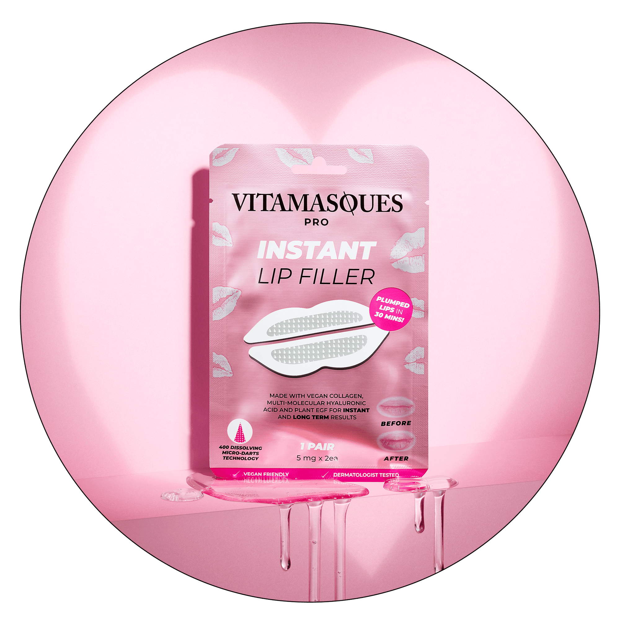 Instant Lip Filler Micro-Dart Patch - Vitamasques