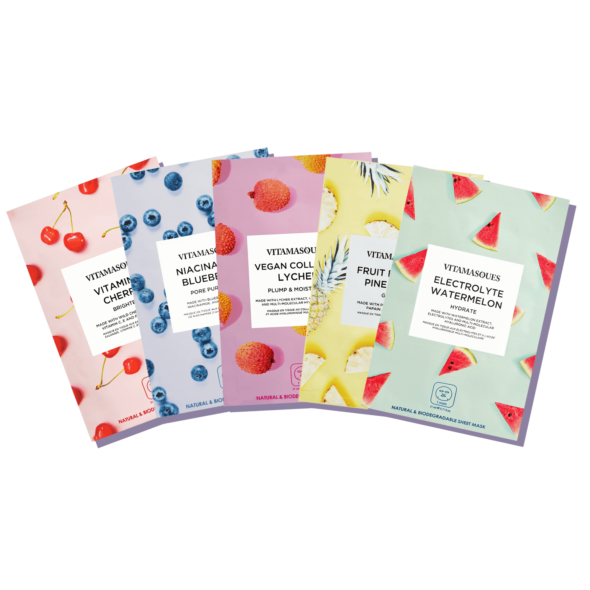 Juicy Face Sheet Mask Collection Bundle - Vitamasques