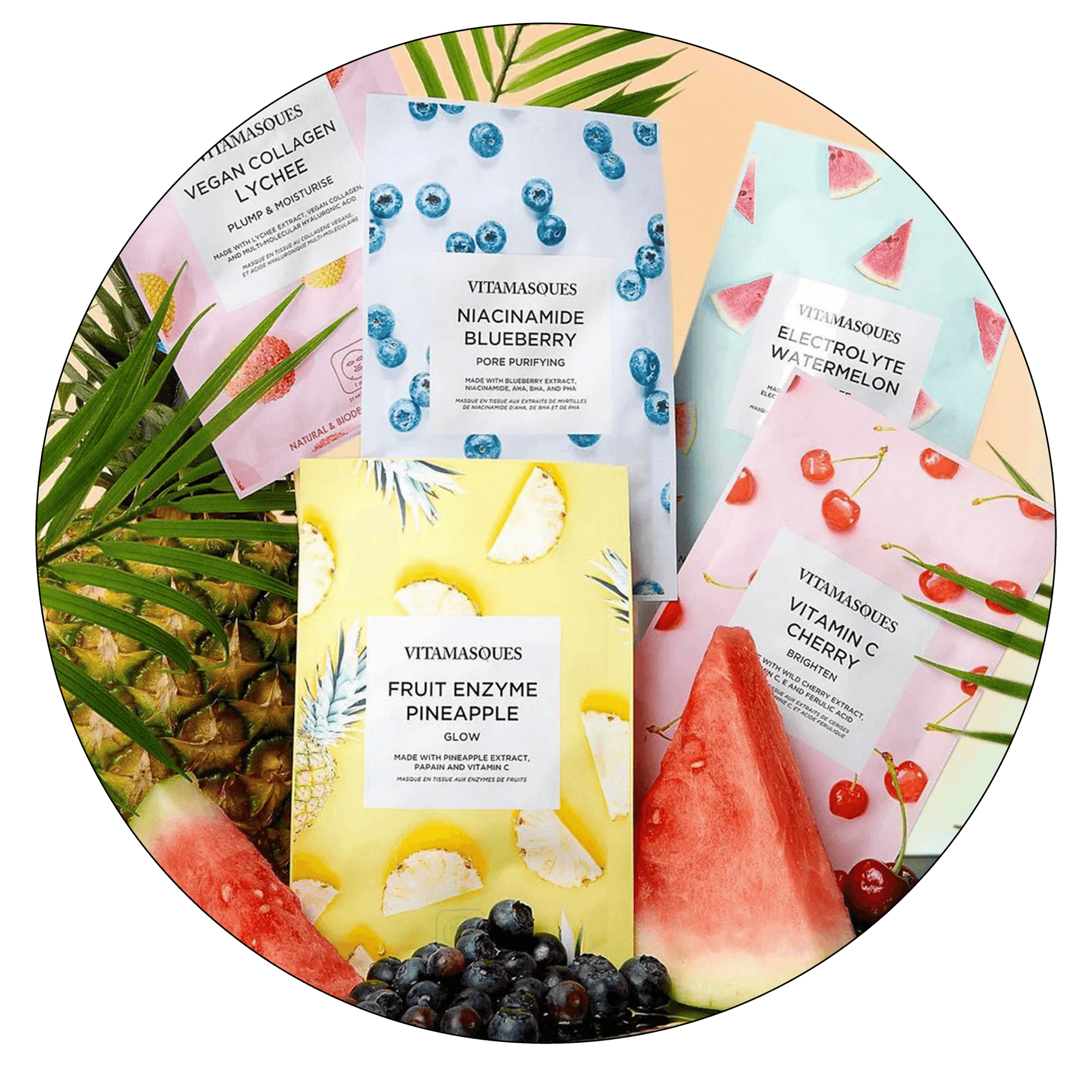 Juicy Face Sheet Mask Collection Bundle - Vitamasques