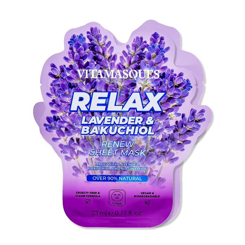Relax Lavender & Bakuchiol Face Sheet Mask