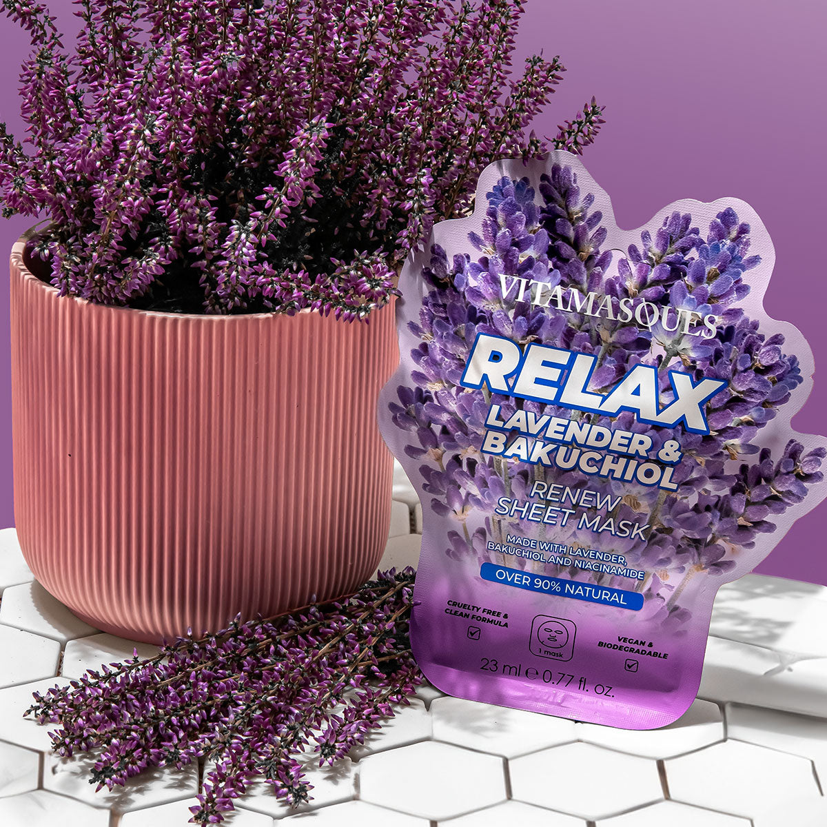 Relax Lavender & Bakuchiol Face Sheet Mask