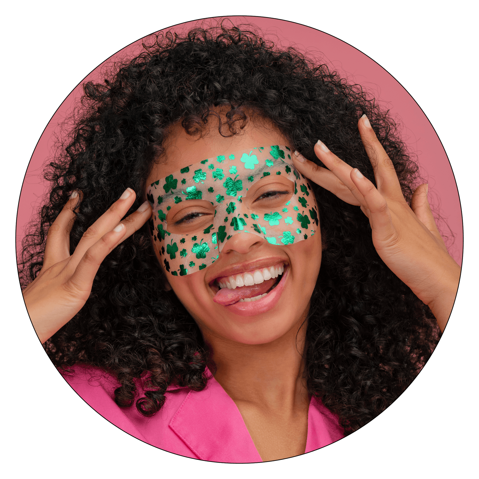 Lucky Clover Eye Day Bright Goggle Eye Mask - Vitamasques