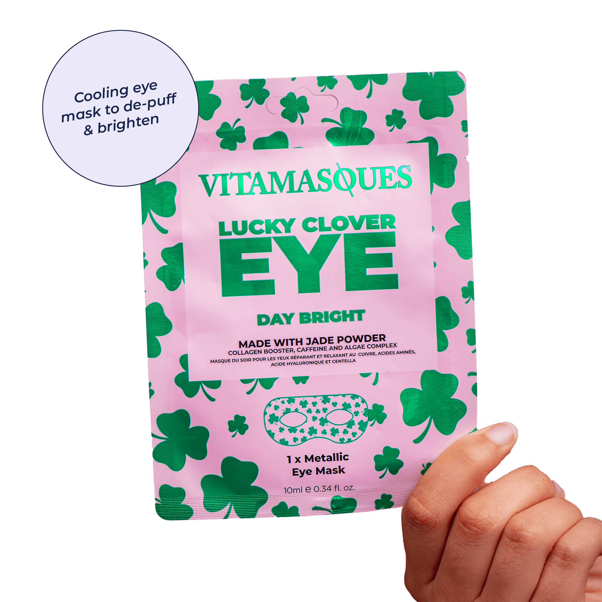 Lucky Clover Eye Day Bright Goggle Eye Mask - Vitamasques