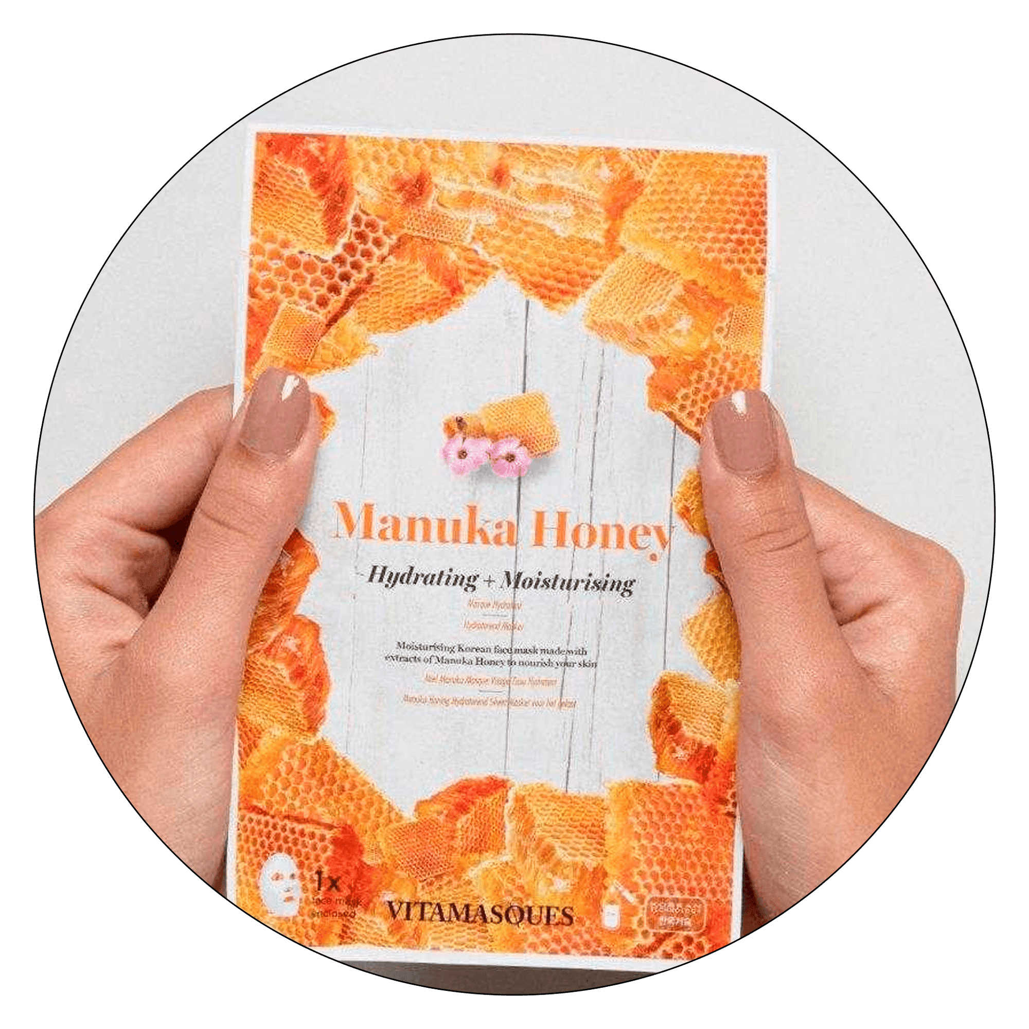 Manuka Honey Face Sheet Mask - Vitamasques