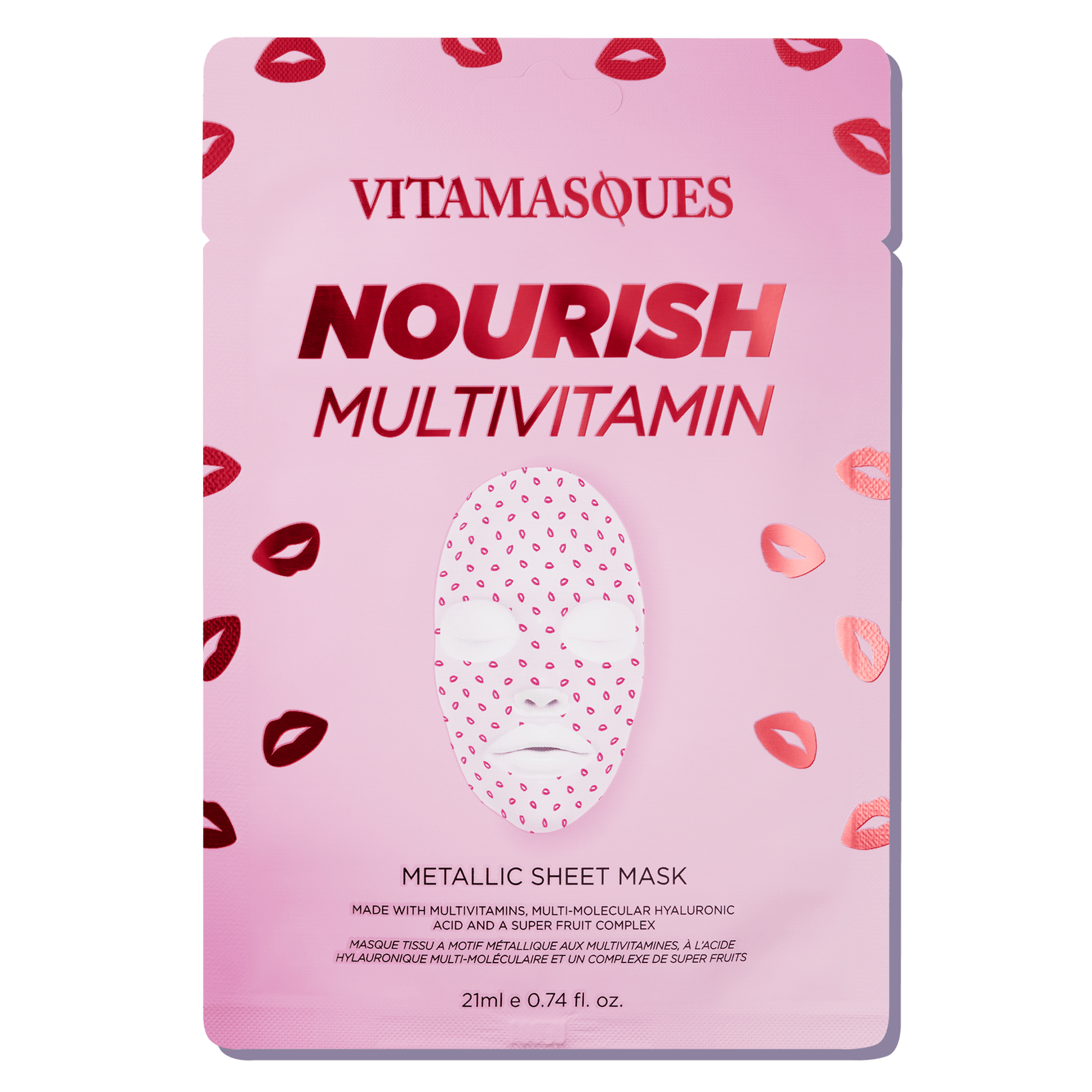 Nourish Multivitamin Metallic Face Sheet Mask - Vitamasques