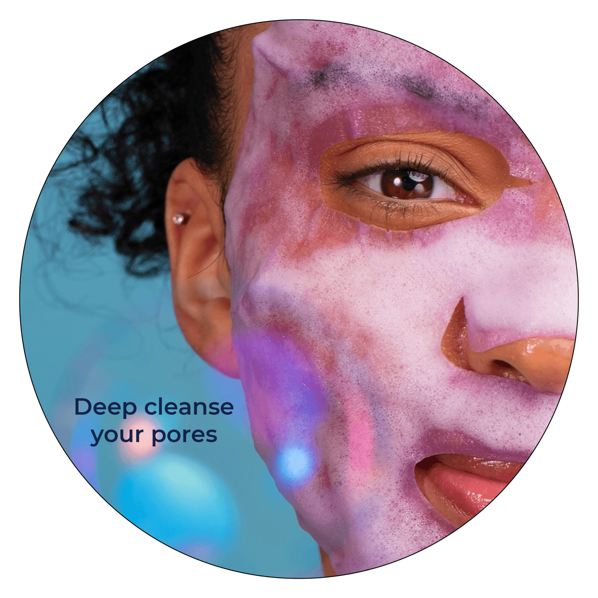 Oxygenating Blueberry Bubble Sheet Mask - Vitamasques