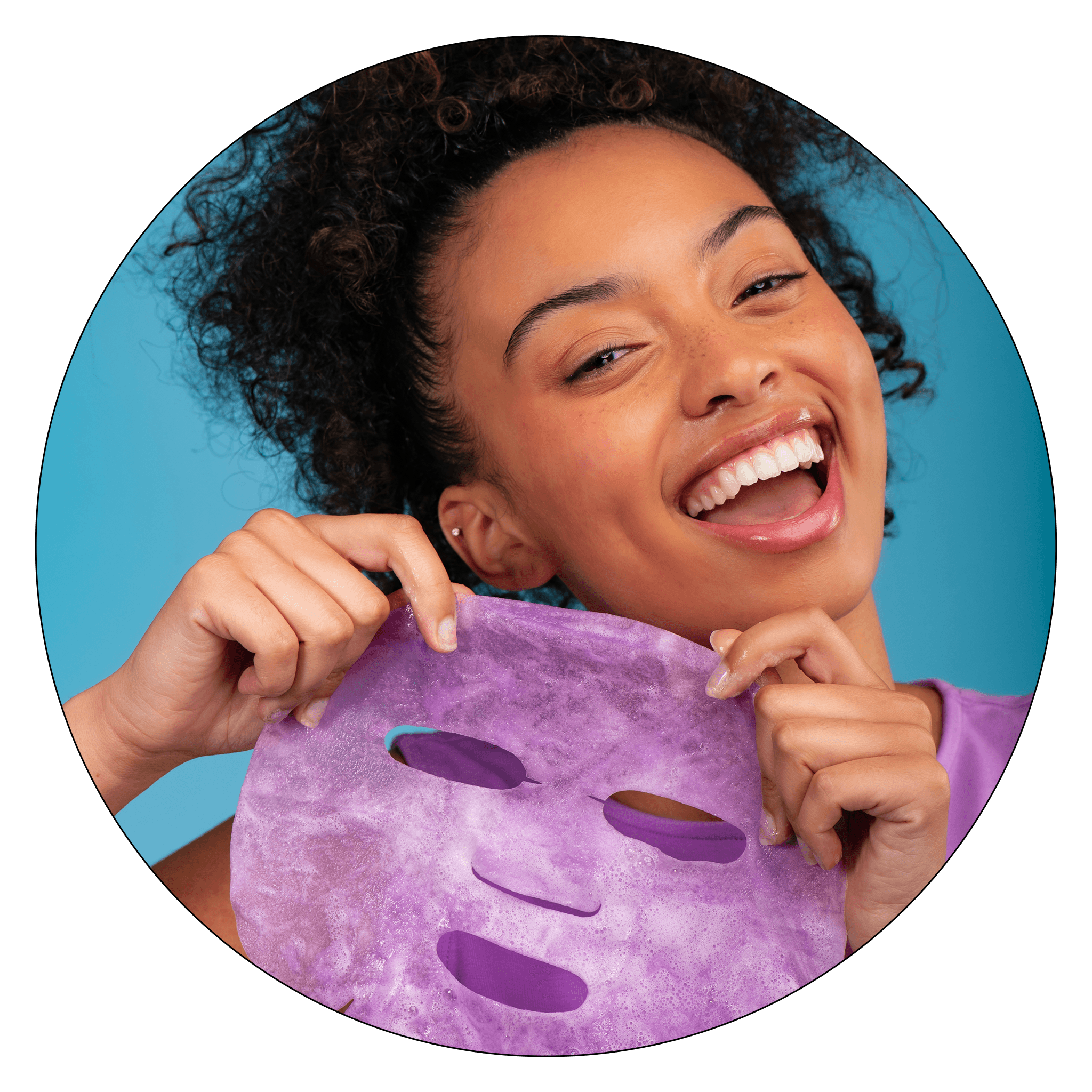 Purple discount face mask