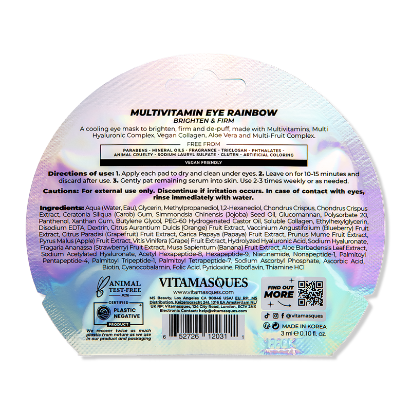 Multivitamin Eye Rainbow Eye Pads