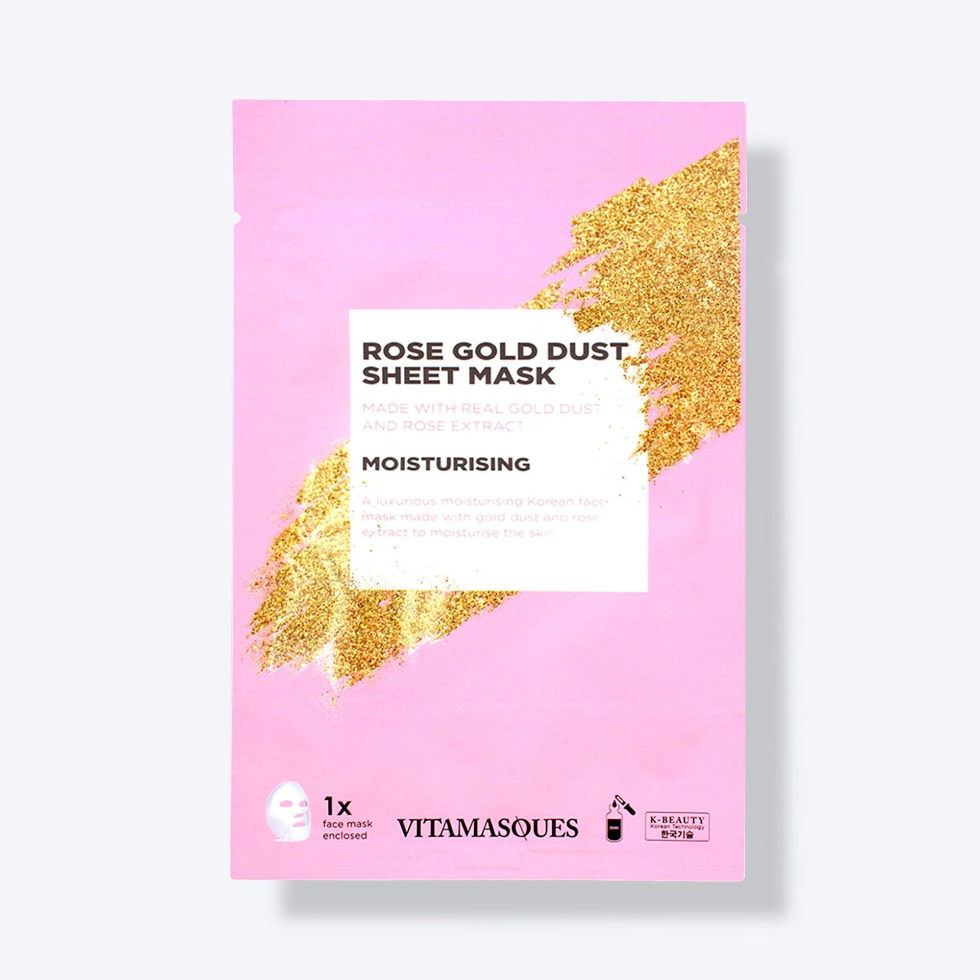 Rose Gold Face Sheet Mask - Vitamasques