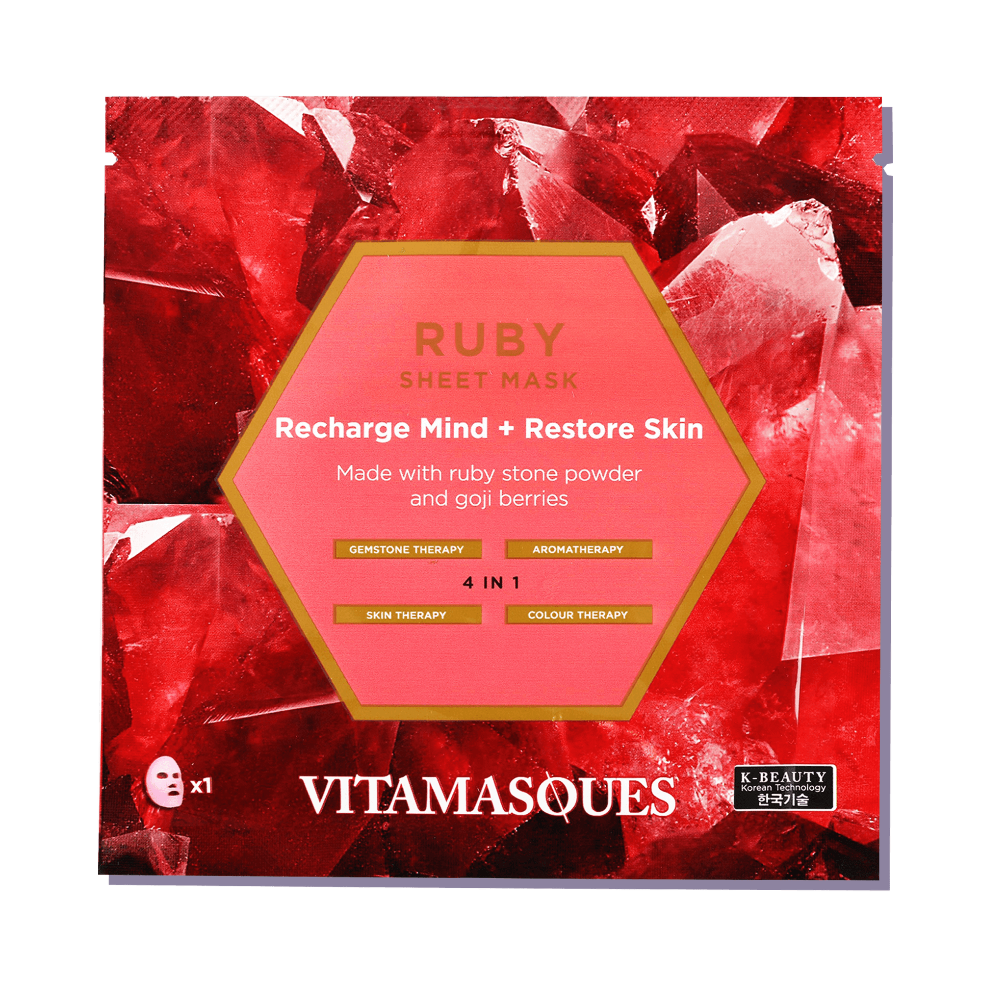 Ruby Face Sheet Mask - Vitamasques