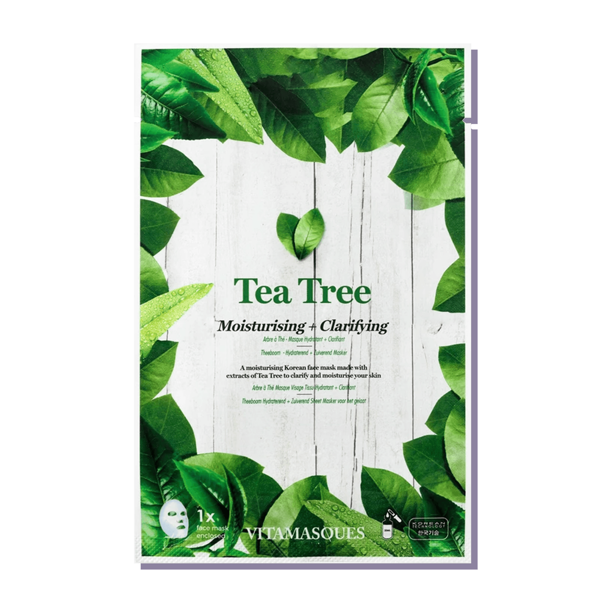 Tea Tree Face Sheet Mask - Vitamasques