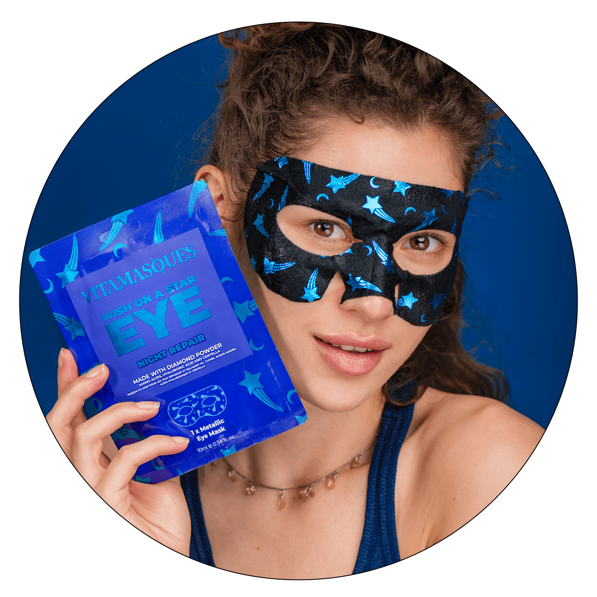 Wish On A Star Eye Night Repair Goggle Eye Sheet Mask - Vitamasques